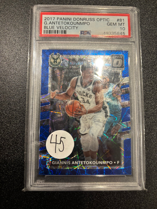 Giannis 2017 PSA 10 Blue Velocity